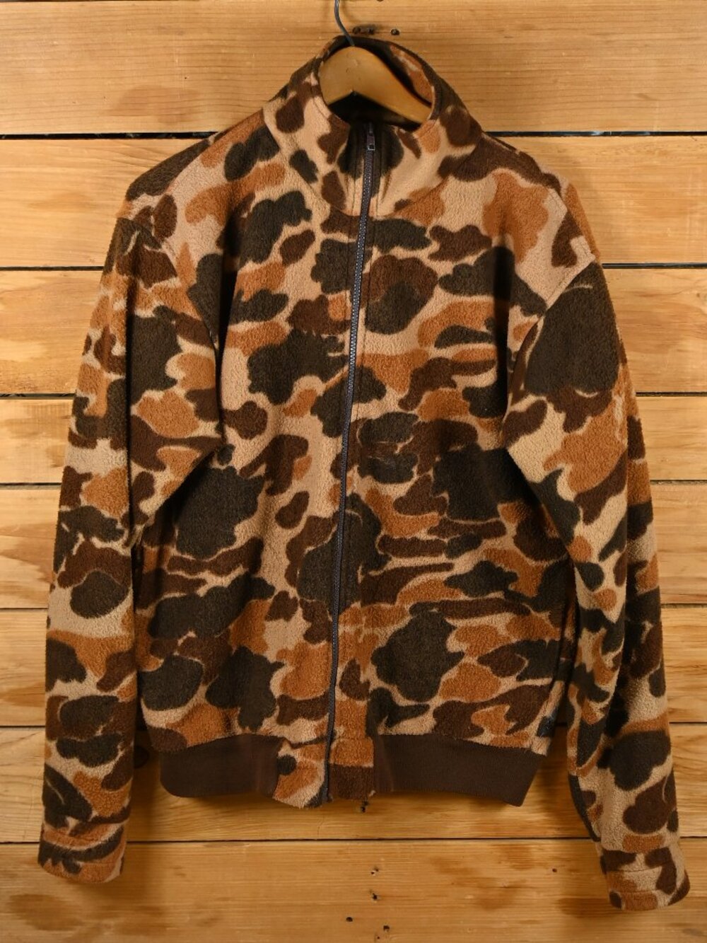 Vintage 80s AVID Duck Hunter Camo Fleece Jacket - MD